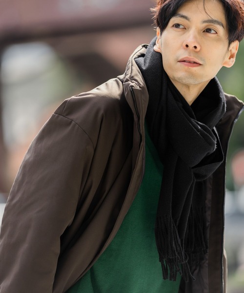 GLOBAL WORK(グローバルワーク)の「ファインタッチマフラー/593189(マフラー・メンズ・ブルー/チャコールグレー/スカイブルー/ブラック/ライトグレー・FREE)」の19枚目の写真