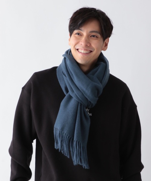 GLOBAL WORK(グローバルワーク)の「ファインタッチマフラー/593189(マフラー・メンズ・ブルー/チャコールグレー/スカイブルー/ブラック/ライトグレー・FREE)」の21枚目の写真