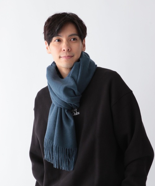 GLOBAL WORK(グローバルワーク)の「ファインタッチマフラー/593189(マフラー・メンズ・ブルー/チャコールグレー/スカイブルー/ブラック/ライトグレー・FREE)」の22枚目の写真