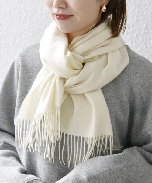 SHIPS any: カシミヤ ソリッド マフラー 25AW（マフラー）｜SHIPS any