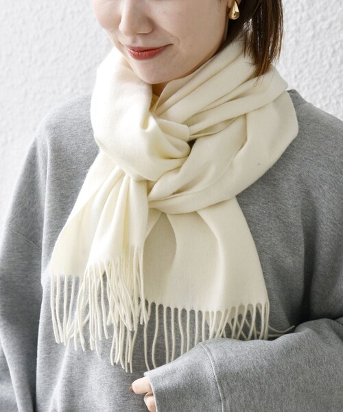 SHIPS any: カシミヤ ソリッド マフラー 25AW（マフラー）｜SHIPS any