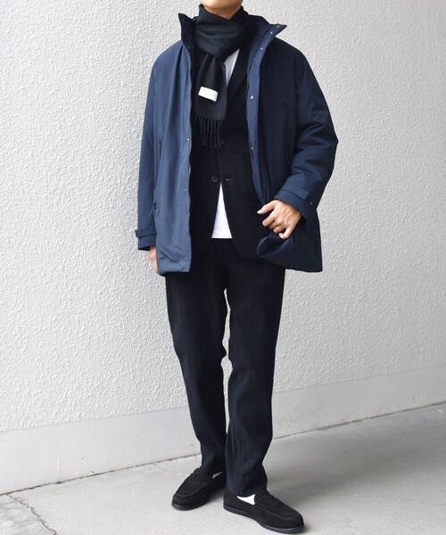 SHIPS any（シップス エニィ）の「SHIPS any: カシミヤ ソリッド マフラー 25AW（マフラー・メンズ・ブラック/オフホワイト/ナチュラル/グレー/ブルー/ダークグレー/ネイビー/ブラウン/レッド・ONE SIZE）」の20枚目の写真