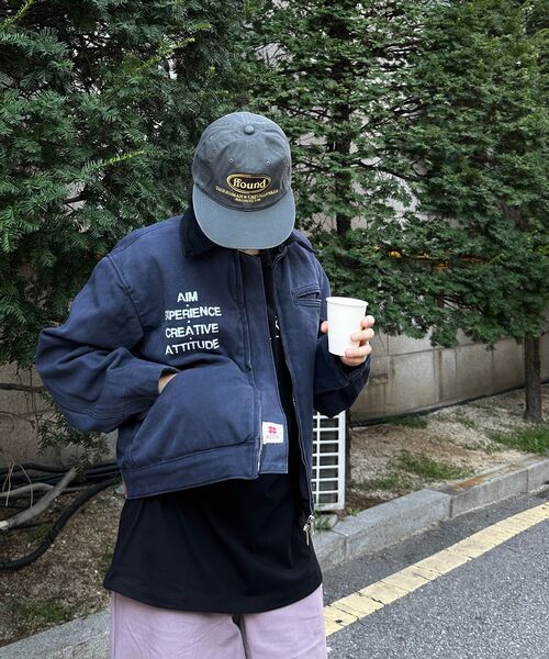AECA(エイカ)の「AECA VINTAGE PIGMENT WORK JACKET-NAVY(デニムジャケット・レディース・その他・MEDIUM/LARGE/SMALL)」の4枚目の写真