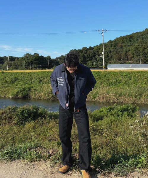 AECA(エイカ)の「AECA VINTAGE PIGMENT WORK JACKET-NAVY(デニムジャケット・レディース・その他・MEDIUM/LARGE/SMALL)」の3枚目の写真