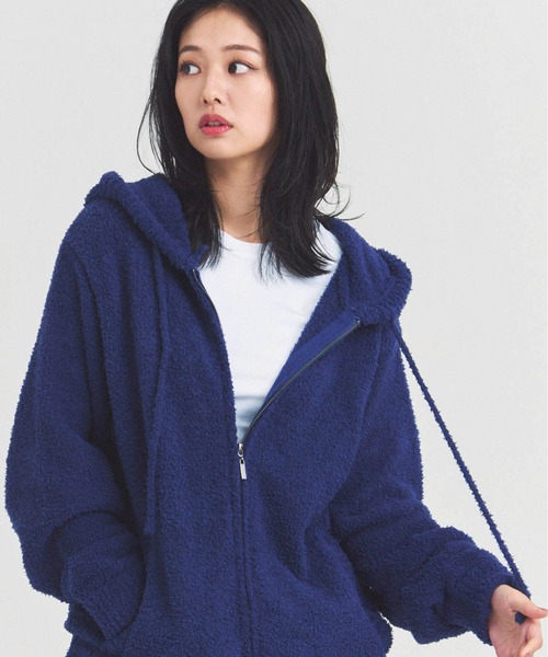 JACKROSE(ジャックローズ)の「JE モールニットジップパーカー(ニット/セーター・メンズ・ブラック/チャコール/ネイビー・M/L)」の3枚目の写真