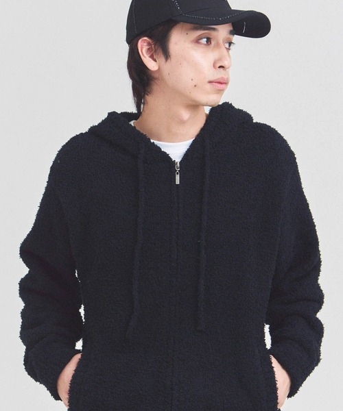 JACKROSE(ジャックローズ)の「JE モールニットジップパーカー(ニット/セーター・メンズ・ブラック/チャコール/ネイビー・M/L)」の2枚目の写真