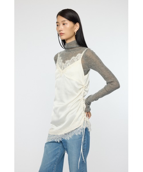 moussy DOT SATIN CAMI ドレス　ホワイト DOT SATIN キャミドレス（ワンピース）｜MOUSSY（マウジー）の