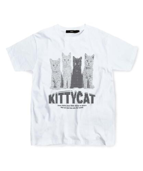 ESCAPEFROM(エスケープフロム)の「ブラックアスキーネコプリントTシャツホワイト(Tシャツ/カットソー・レディース・その他・SMALL/MEDIUM/LARGE)」の2枚目の写真