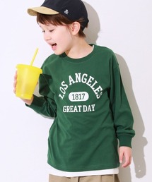 devirock（デビロック）の「綿100% デビラボ BIGシルエット プリント袖リブ 長袖Tシャツ（Tシャツ/カットソー）」