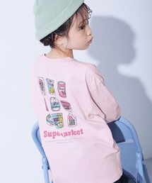 devirock（デビロック）の「綿100% デビラボ BIGシルエット プリント袖リブ 長袖Tシャツ（Tシャツ/カットソー）」