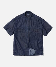 FRIZMWORKS（フリズムワークス）の「TENCEL DENIM TRUCKER HALF SHIRT _ INDIGO（シャツ/ブラウス）」