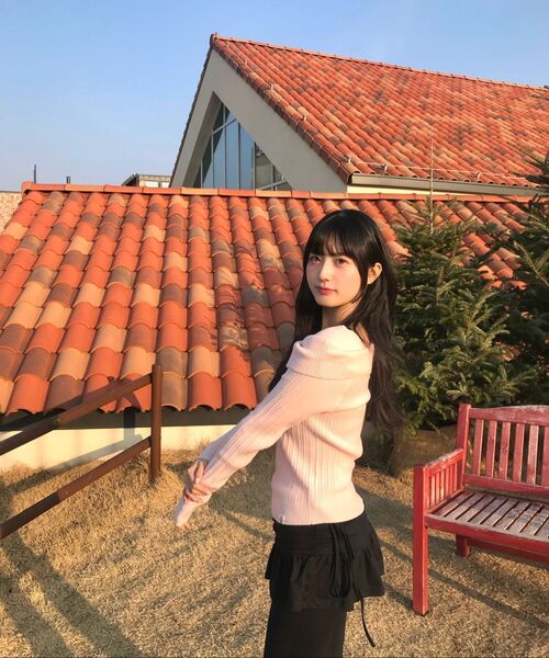 THE GREEN LAB（ザグリーンラボ）の「オフショルダー スリムリブニット [ライトピンク]（ニット/セーター・レディース・その他・FREE）」の18枚目の写真