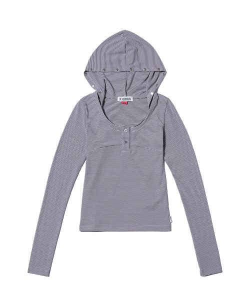YOUHEE（ユヒ）の「STUD DETAILED HOODIE LONG SLEEVE GREY（パーカー・レディース・その他・SMALL/MEDIUM）」の14枚目の写真