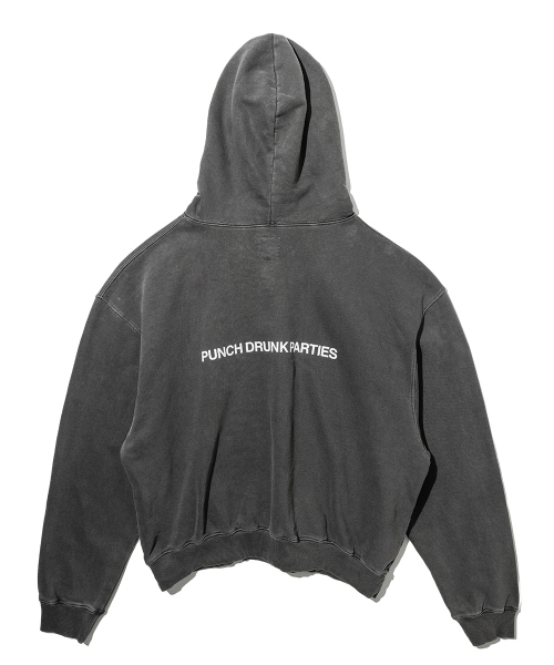 PUNCH DRUNK PARTIES(パンチドランクパーティーズ)の「Circle Logo Garment Dyed Hoodie (CHARCOAL)(パーカー・レディース・その他・1/2/0/3)」の17枚目の写真