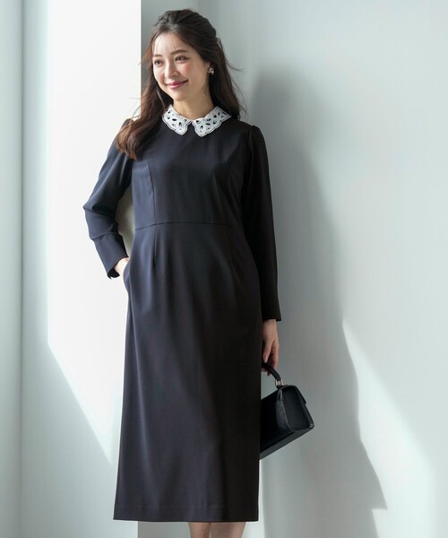 ANY SIS（エニィスィス）の「セレモニーダブルクロス ワンピース（ワンピース・レディース・ネイビー系・LARGE/MEDIUM/SMALL）」の7枚目の写真