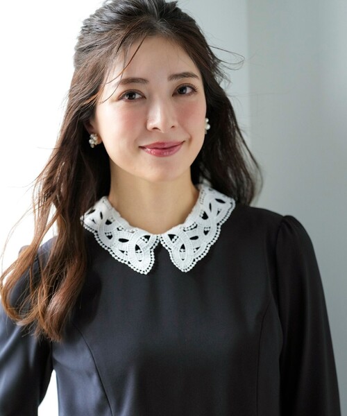 ANY SIS（エニィスィス）の「セレモニーダブルクロス ワンピース（ワンピース・レディース・ネイビー系・LARGE/MEDIUM/SMALL）」の9枚目の写真