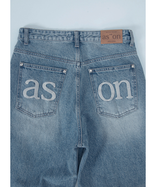 ASON(アズオン)の「DUSK DENIM PANTS / LIGHT-BLUE(デニムパンツ・レディース・その他・MEDIUM/SMALL)」の6枚目の写真