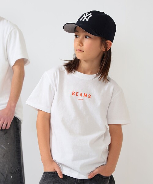 こども ビームス（コドモビームス）の「BEAMS × こども ビームス / BEAMS ロゴ Tシャツ 2026（110～160cm）（Tシャツ/カットソー・キッズ・グレー系その他/ホワイト/ネイビー/ブラック・S(110-120)/L(150-160)/M(130-140)）」の7枚目の写真