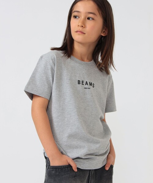 こども ビームス（コドモビームス）の「BEAMS × こども ビームス / BEAMS ロゴ Tシャツ 2026（110～160cm）（Tシャツ/カットソー・キッズ・グレー系その他/ホワイト/ネイビー/ブラック・S(110-120)/L(150-160)/M(130-140)）」の9枚目の写真