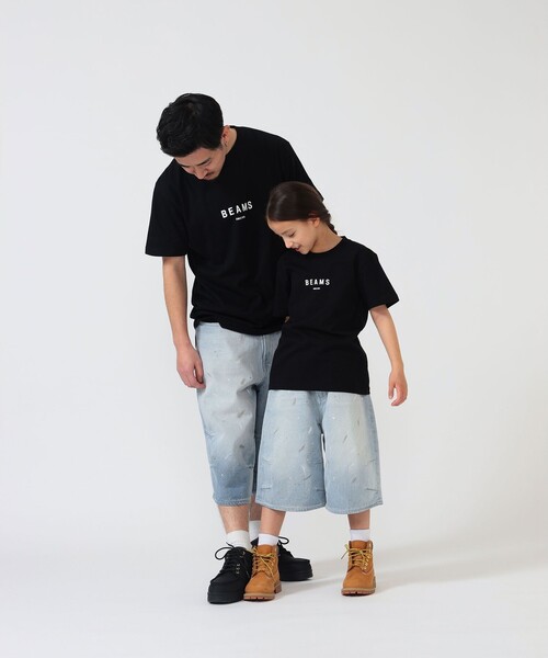 こども ビームス（コドモビームス）の「BEAMS × こども ビームス / BEAMS ロゴ Tシャツ 2026（110～160cm）（Tシャツ/カットソー・キッズ・グレー系その他/ホワイト/ネイビー/ブラック・S(110-120)/L(150-160)/M(130-140)）」の21枚目の写真