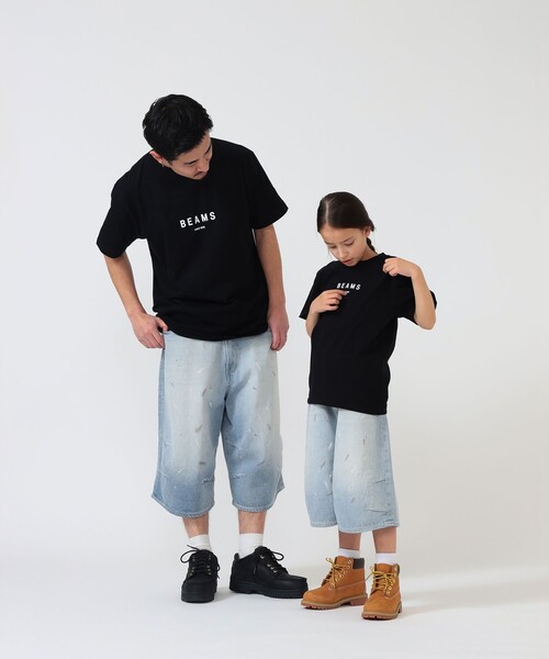 こども ビームス（コドモビームス）の「BEAMS × こども ビームス / BEAMS ロゴ Tシャツ 2026（110～160cm）（Tシャツ/カットソー・キッズ・グレー系その他/ホワイト/ネイビー/ブラック・S(110-120)/L(150-160)/M(130-140)）」の22枚目の写真