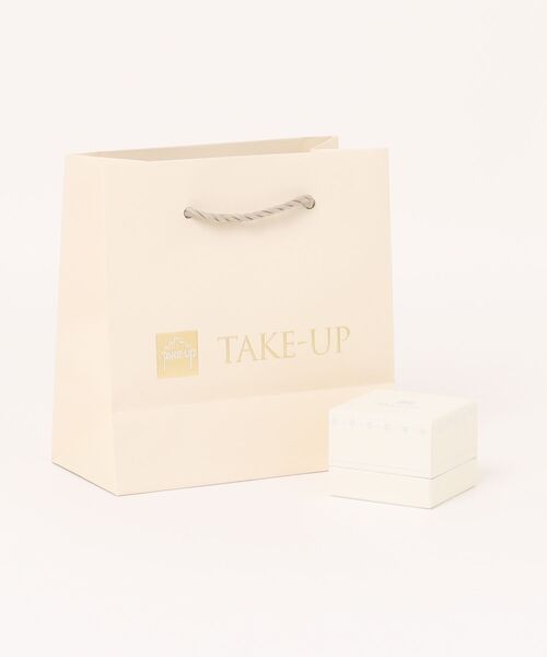 TAKE-UP(テイクアップ)の「K18・K10 ホワイトシェル フラワー ワンポイントピアス( YG)(ピアス(両耳用)・レディース・イエローゴールド・FREE)」の7枚目の写真