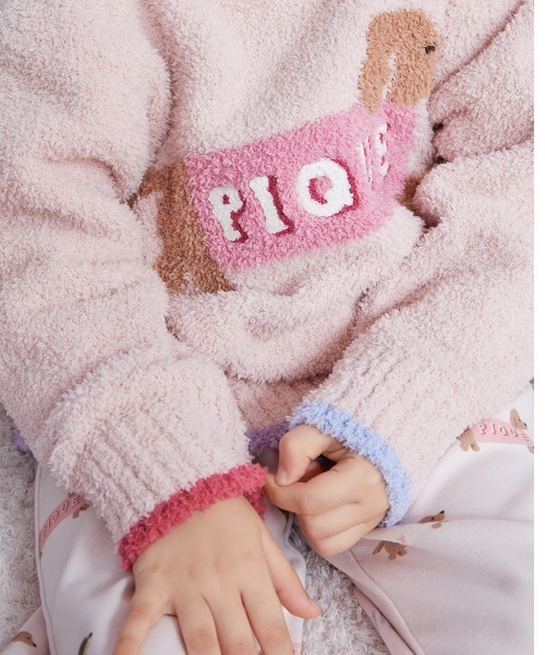 KIDS】ベビモコダックスフンドジャガードプルオーバー（ルームウェア
