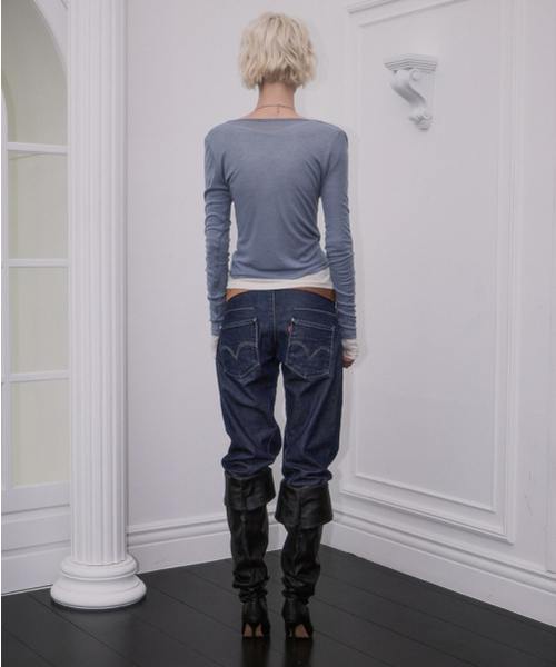 ROSEFRANTZ（ロゼフランツ）の「Essential Layered Long Sleeve [Warm Blue]（Tシャツ/カットソー・レディース・ブルーグレー・OS）」の4枚目の写真