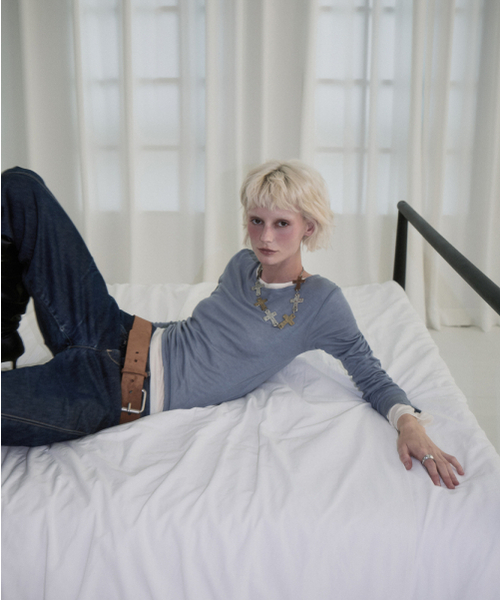 ROSEFRANTZ（ロゼフランツ）の「Essential Layered Long Sleeve [Warm Blue]（Tシャツ/カットソー・レディース・ブルーグレー・OS）」の8枚目の写真
