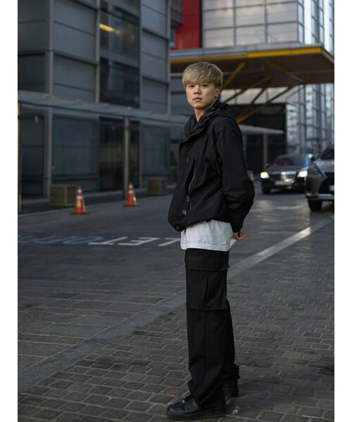 TRAVEL(トラベル)の「3レイヤーサミットフードウィンドブレーカー ブラック(ナイロンジャケット・レディース・その他・LARGE/MEDIUM/SMALL)」の14枚目の写真