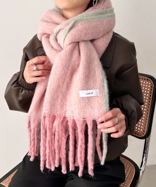 セール】【動画あり】【UNISEX】全7色 ニュアンスカラーマフラー