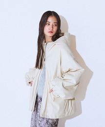 JEANASIS（ジーナシス）の「レザーパファーフードブルゾン/634608（ブルゾン）」