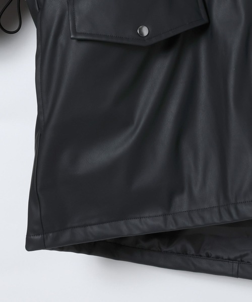 JEANASIS（ジーナシス）の「レザーパファーフードブルゾン/634608（ブルゾン・レディース・ブラック/ブラウン/オフホワイト・FREE）」の12枚目の写真