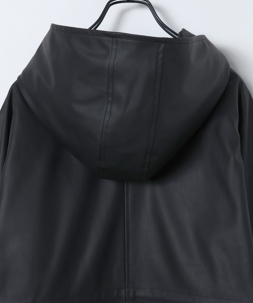 JEANASIS（ジーナシス）の「レザーパファーフードブルゾン/634608（ブルゾン・レディース・ブラック/ブラウン/オフホワイト・FREE）」の11枚目の写真