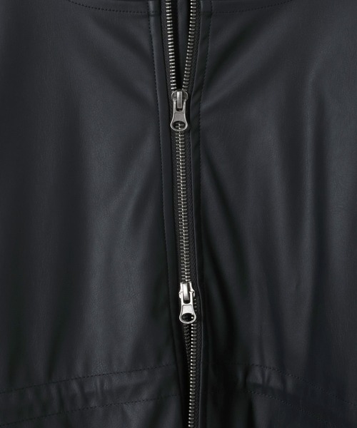 JEANASIS（ジーナシス）の「レザーパファーフードブルゾン/634608（ブルゾン・レディース・ブラック/ブラウン/オフホワイト・FREE）」の10枚目の写真