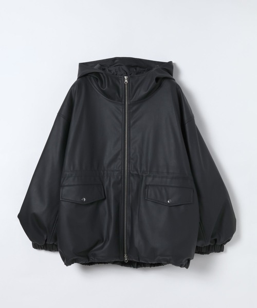 セール】レザーパファーフードブルゾン/634608（ブルゾン）｜JEANASIS