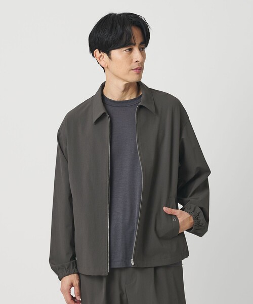 BEAUTY&YOUTH UNITED ARROWS（ビューティーアンドユースユナイテッドアローズ）の「360°MASTER ハリントン ジャケット セットアップ対応 撥水 ストレッチ ウォッシャブル（セットアップ・メンズ・ダークグレー/ベージュ/ブラック・S/M/L/XL）」の3枚目の写真