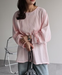 ソフトリラックス ボリュームスリーブロンTee / 大人カジュアルトップス