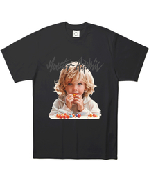 ハッピーカイデンビビッドTシャツブラック