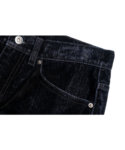 CONNECT KINLOCH（コネクトキンロック）の「ベルベットフレアデニムパンツ[ブラック]（デニムパンツ・メンズ・ブラック・SMALL/MEDIUM/LARGE）」の5枚目の写真