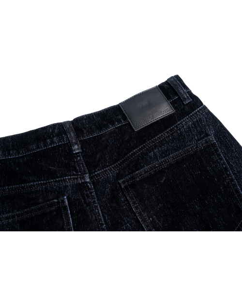 CONNECT KINLOCH（コネクトキンロック）の「ベルベットフレアデニムパンツ[ブラック]（デニムパンツ・メンズ・ブラック・SMALL/MEDIUM/LARGE）」の6枚目の写真
