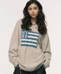 NYX FLAG KNIT BEIGE