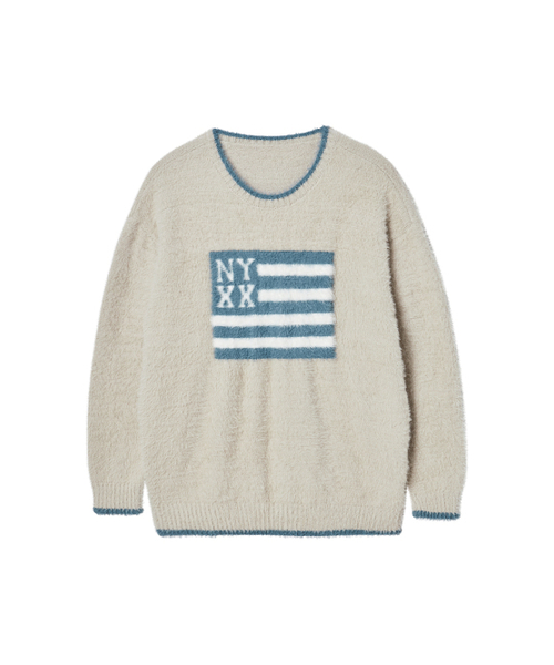 NYXX（エヌワイエックスエックス）の「NYX FLAG KNIT BEIGE（ニット/セーター・レディース・その他・F）」の4枚目の写真