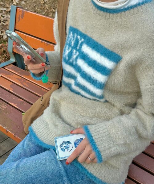 NYXX（エヌワイエックスエックス）の「NYX FLAG KNIT BEIGE（ニット/セーター・レディース・その他・F）」の3枚目の写真