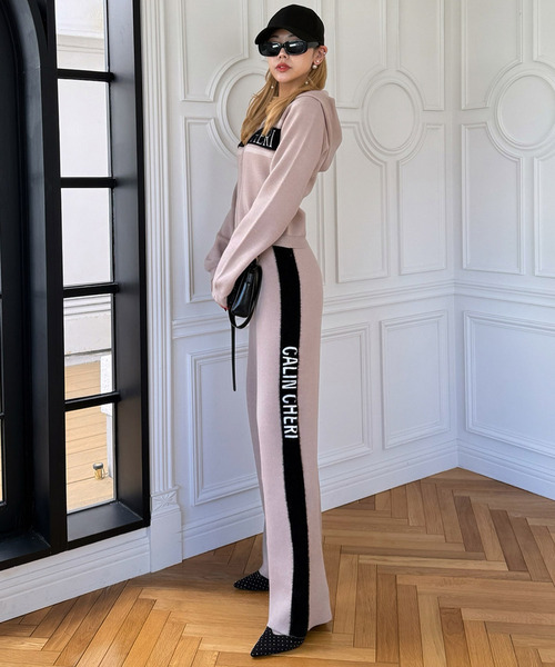 ROYAL PARTY（ロイヤルパーティー）の「アソートジャガードニットワイドパンツ（その他パンツ・レディース・ベージュ/ブラック/その他・FREE）」の14枚目の写真