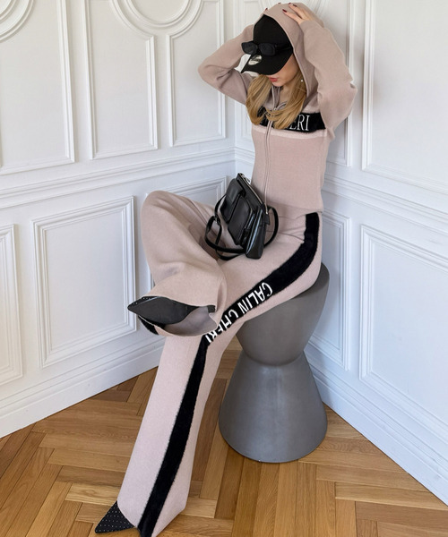 ROYAL PARTY（ロイヤルパーティー）の「アソートジャガードニットワイドパンツ（その他パンツ・レディース・ベージュ/ブラック/その他・FREE）」の15枚目の写真