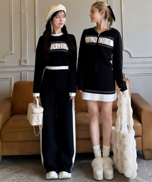 ROYAL PARTY（ロイヤルパーティー）の「アソートジャガードニットワイドパンツ（その他パンツ・レディース・ベージュ/ブラック/その他・FREE）」の18枚目の写真