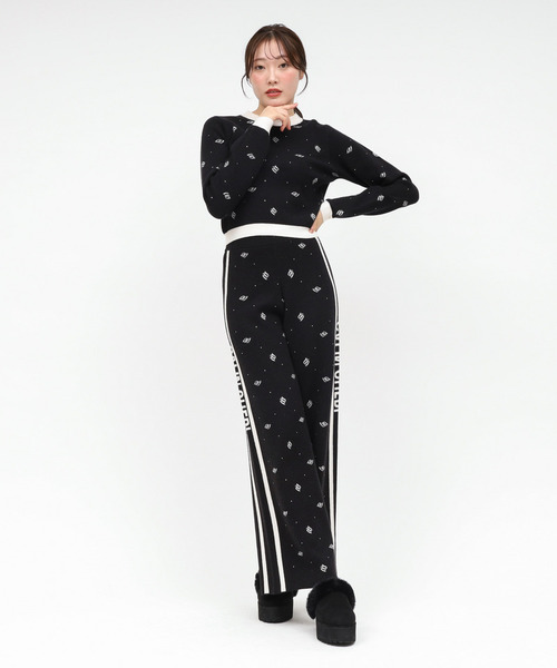 ROYAL PARTY（ロイヤルパーティー）の「アソートジャガードニットワイドパンツ（その他パンツ・レディース・ベージュ/ブラック/その他・FREE）」の10枚目の写真