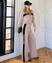 ROYAL PARTY | アソートジャガードニットワイドパンツ(その他パンツ)