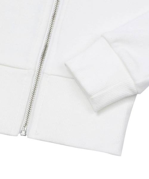 MUCENT（ムセント）の「MUCENT／ZINEW  フードZIP（パーカー・レディース・ブラック/ホワイト/グレー・FREE）」の10枚目の写真